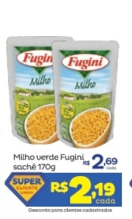 Super Lagoa Milho Verde Fugini Sache 170g oferta