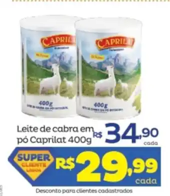Super Lagoa Leite de cobra em po Caprilat 400g oferta