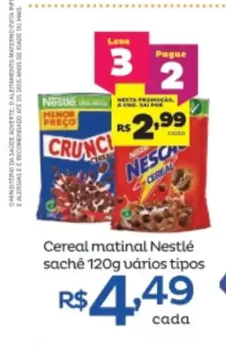 Super Lagoa Cereal matinal Nestle sache 120g varios tipos oferta
