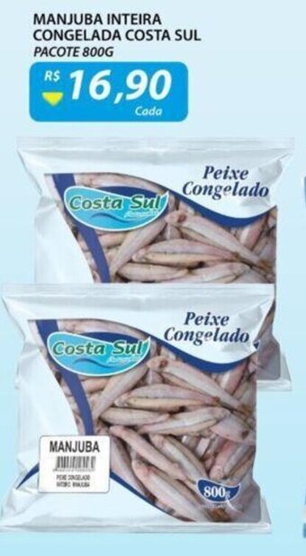 Assaí Atacadista Manjuba Inteira Congelada Costa Sul 800g oferta