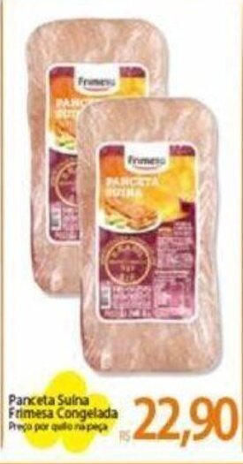 Atacadão Panceta suina Frimesa Congelada oferta
