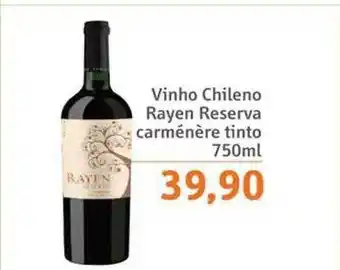 Sonda Vinho chileno rayen reserva carménère tinto oferta