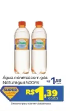 Agua mineral com gas Naturagua 500ml