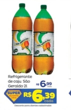 Super Lagoa Refrigerante de Caju Sao Geraldo 2L oferta
