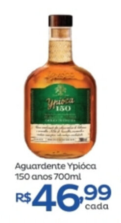 Super Lagoa Aguardente Ypioca 150 Anos 700ml oferta