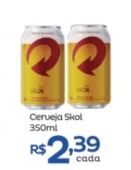 Super Lagoa Cerveja Skol 350ml oferta