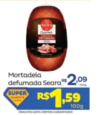 Super Lagoa Mortadela Defumada Seara 100g oferta