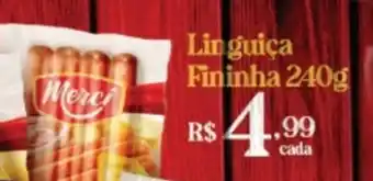 Super Lagoa Linguica Fininha 240g oferta
