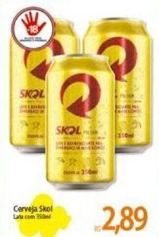 Atacadão Cerveja Skol 350ml oferta