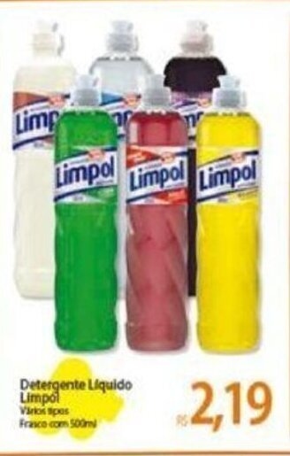 Atacadão Detergente liquido Limpol 500ml oferta
