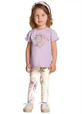 Milon - conjunto infantil feminino lilás