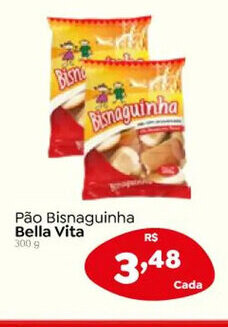 Pão Bisnaguinha Bella Vita 300g