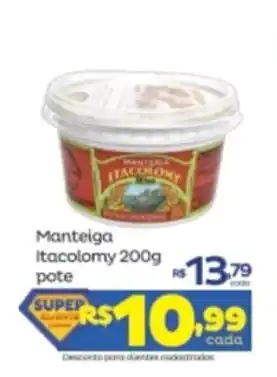 Super Lagoa Manteiga Itacolomy 200g pote oferta