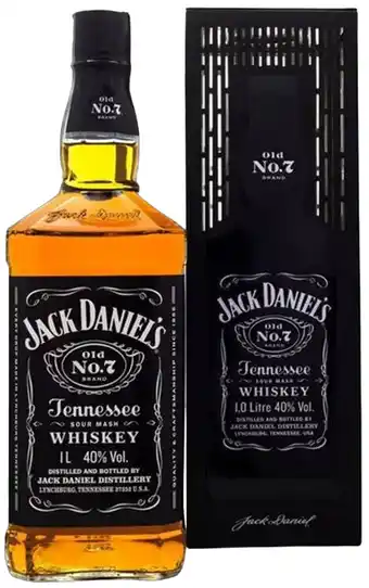 DB Supermercados Whisky jack daniels c/cartucho 1l oferta