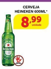 Roldão Cerveja heineken 600ml oferta