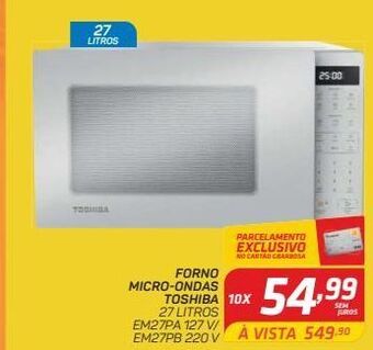 Forno microondas toshiba