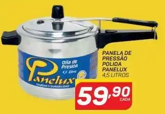 Panela de pressão polida panelux 4.5lt
