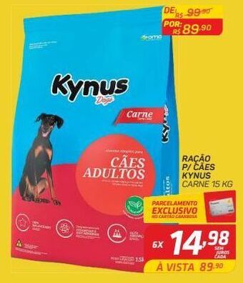 Ração para cães kynus 15kg