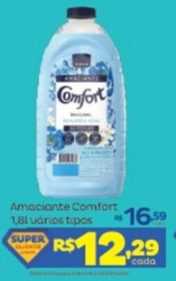 Super Lagoa Amaciante Comfort 1.8L varios tipos oferta