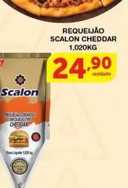 Roldão Requeijão scalon cheddar 1,020 kg oferta