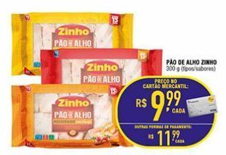 Pão de alho zinho 300g
