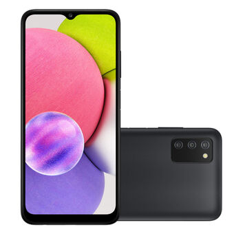 Casa e Vídeo Smartphone samsung galaxy a03s a037m 64gb dual chip tela 6.5" 4g câmara tripla 13mp+2mp+2mp preto oferta