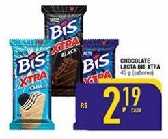 Mercantil Rodrigues Chocolate lacta bis xtra de 45g oferta