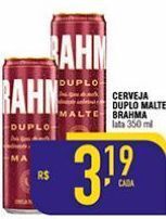 Mercantil Rodrigues Cerveja duplo malte brahma 350ml oferta
