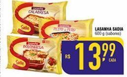 Mercantil Rodrigues Lasanha sadia 600g oferta