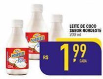 Mercantil Rodrigues Leite de coco nordeste 200ml oferta