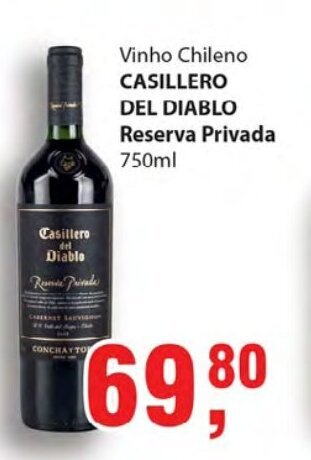 Supermercados Mundial Casillero del Diablo Reserva Privada 750ml oferta