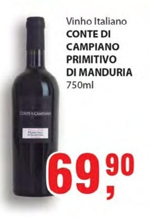 Supermercados Mundial Conte di Campiano Primitivo di Manduria 750ml oferta