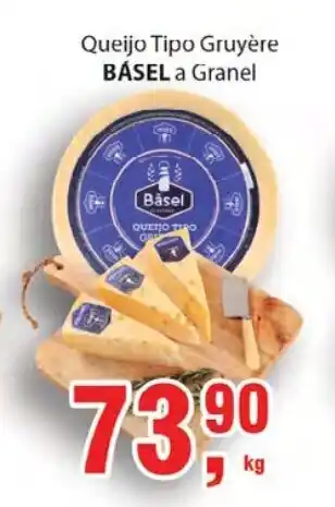 Supermercados Mundial Queijo Tipo Gruyere Basel a granel 1kg oferta