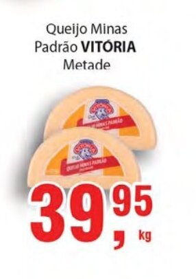 Supermercados Mundial Queijo Minas Padrao Vitoria Metade 1kg oferta