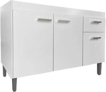 Quero Quero Balcão pia menezes 1595 120cm 1g3p 120x80x52 branco oferta