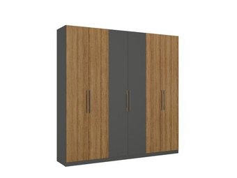 Quero Quero Roupeiro/guarda roupa 6 portas monte carlo thb grafite/almendra oferta