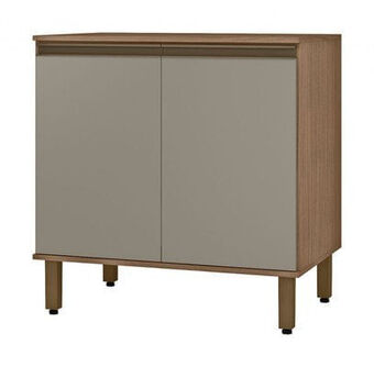 Quero Quero Balcão com tampo 80cm 2 portas vicenza mx havana/taupe oferta