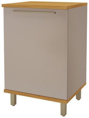 Quero Quero Balcão indekes paris 1 porta com tampo 61547 60cm camurça oferta