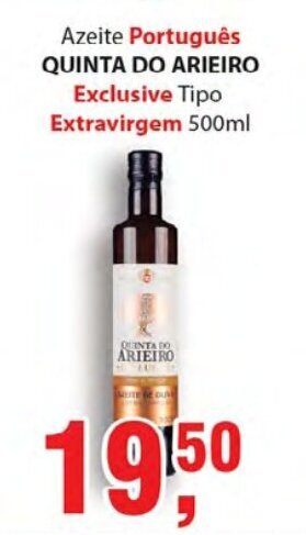 Supermercados Mundial Azeite Portugues Quinta Do Arieiro Exclusive tipo Extravirgem 500ml oferta