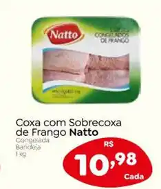 Novo Atacarejo Coxa com Sobrecoxa de Frango Natto 1kg oferta