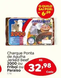 Charque Ponta de Agulha Jerked Beef Friboi