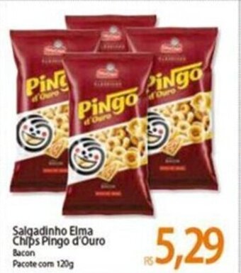 Atacadão Salgadinho Elma Chips Pingo D'ouro 120g oferta