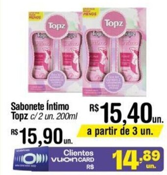 Sabonete Intimo Topz c/2 un. 200ml