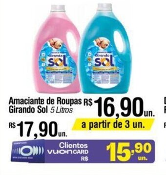 Fort Atacadista Amaciante de roupas Girando Sol 5L oferta