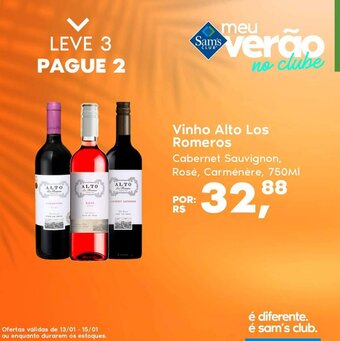 Vinho Alto Los Romeros 750ml
