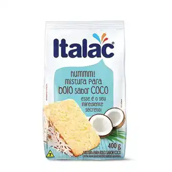 X Supermercados Mistura para bolo de coco italac 400g oferta