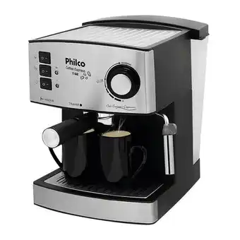 Cafeteira expresso philco coffee express 15 bar preta e inox 110v
