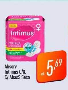 Supermercados Pague Menos Absorv intimus oferta