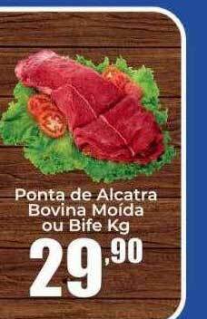 Ponta de alcatra bovina moída ou bife