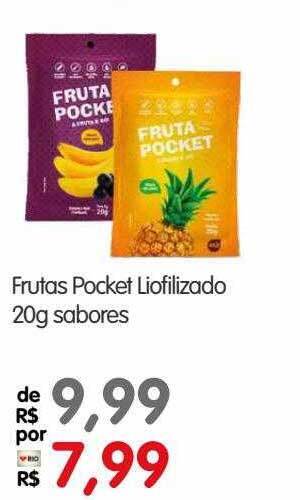 Frutas pocket liofilizado